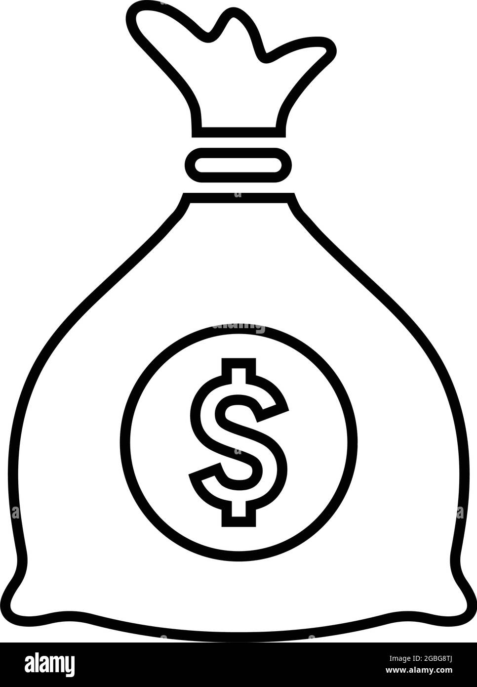 Tasche, Dollar, Geld Symbol - Verwenden Sie für kommerzielle Zwecke, Printmedien, Web oder jede Art von Design-Projekten. Vektor-EPS-Datei. Stock Vektor