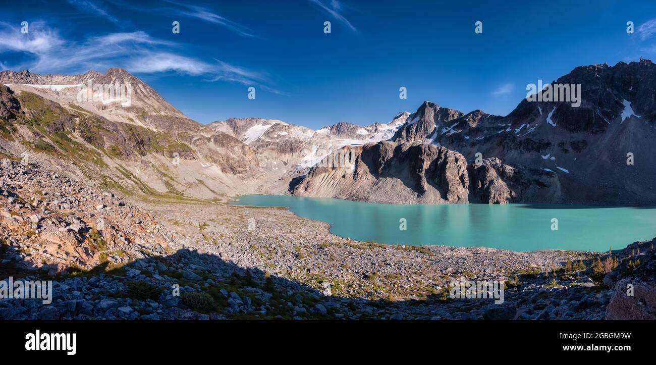 Glacier Lake in den Rocky Mountains Stockfoto