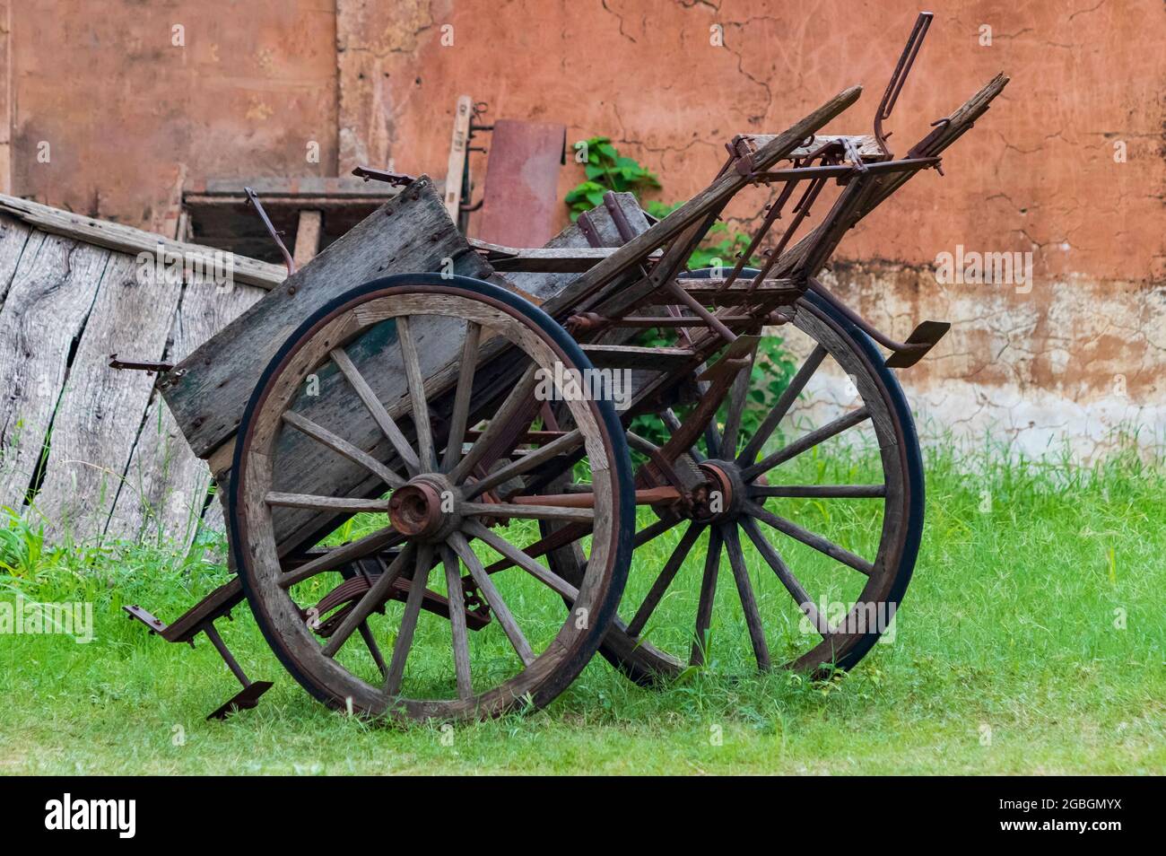 Kreative indische Unabhängigkeitstag Konzept Bild schaffen mit alten jaipur Museum baggi. Trio Farben in diesem Bild. Stockfoto