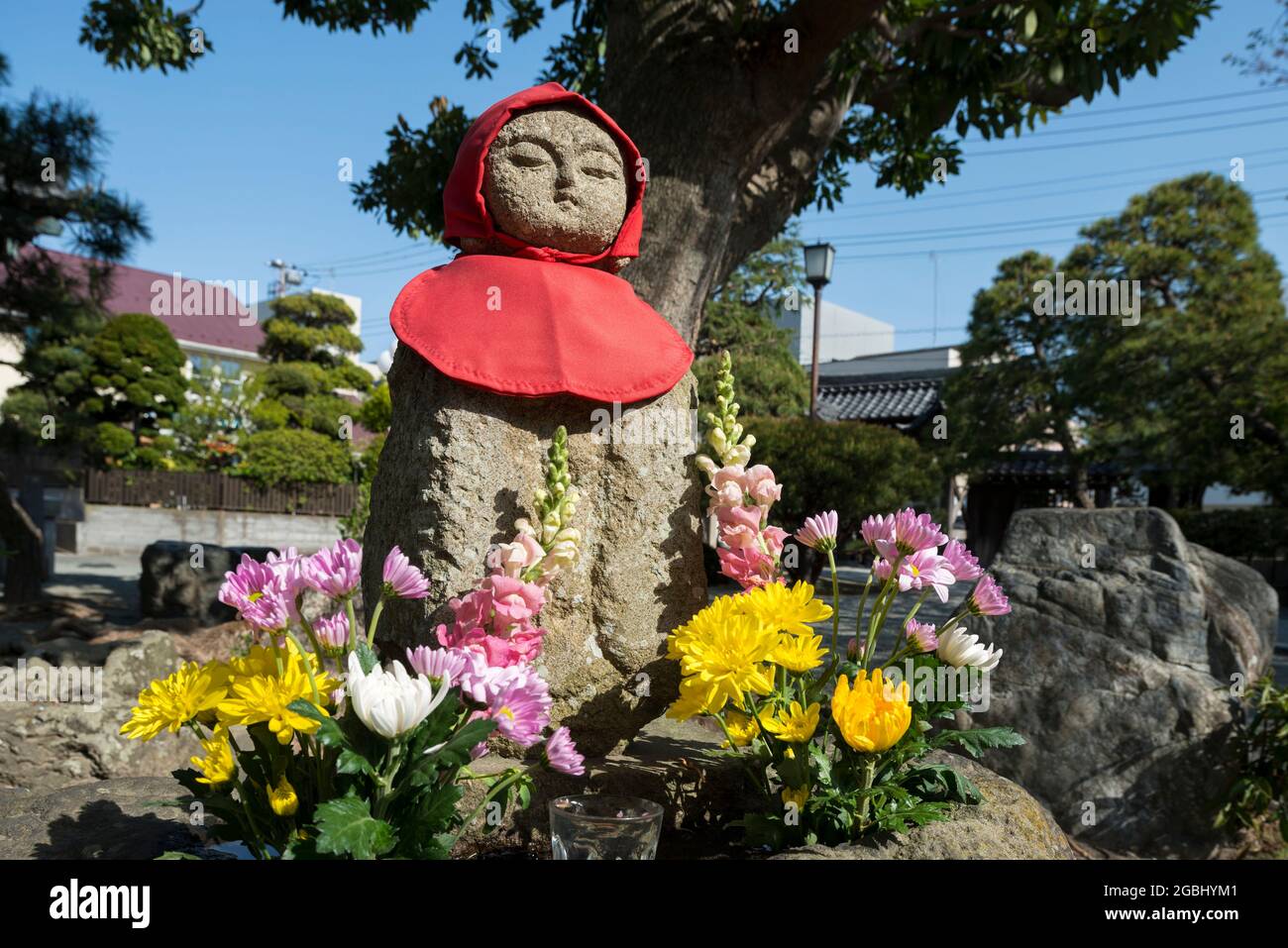 Jizo-Statue im Hongaku-ji Tempel, Kyoto, Japan Stockfoto