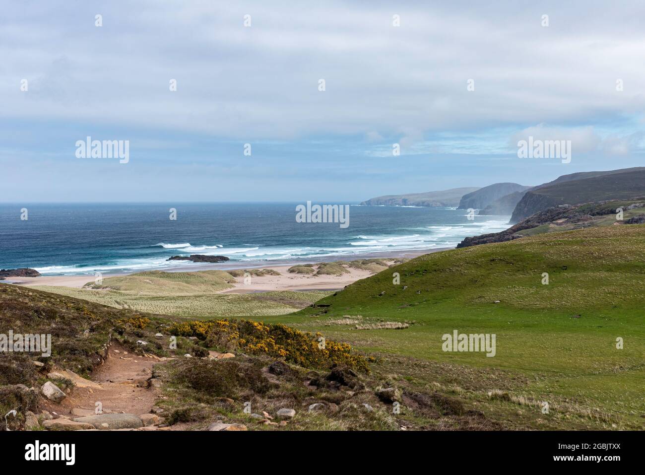 Sandwood Bay in der Nähe von Cape Wrath im Nordwesten Schottlands Stockfoto