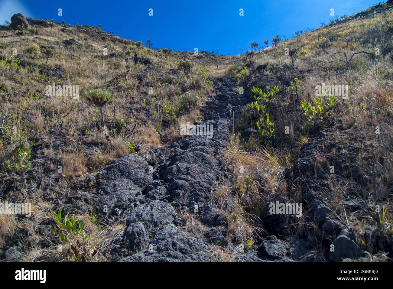 Tambora Vulkan im Sumbawa Insland, Indonesien Stockfotografie Alamy