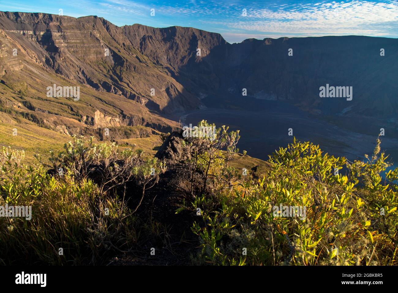 Tambora Vulkan im Sumbawa Insland, Indonesien Stockfotografie Alamy