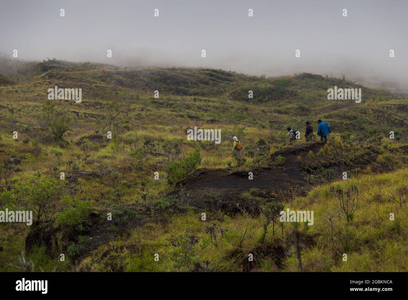 Tambora Vulkan auf Sumbawa Insel in Indonesien Stockfoto