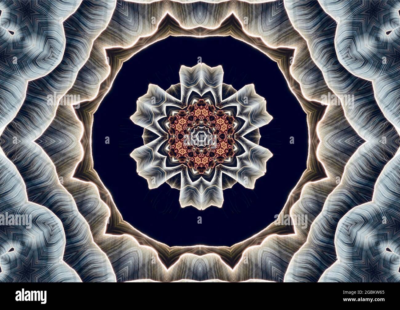 Modernes Mandala-Design. Stockfoto