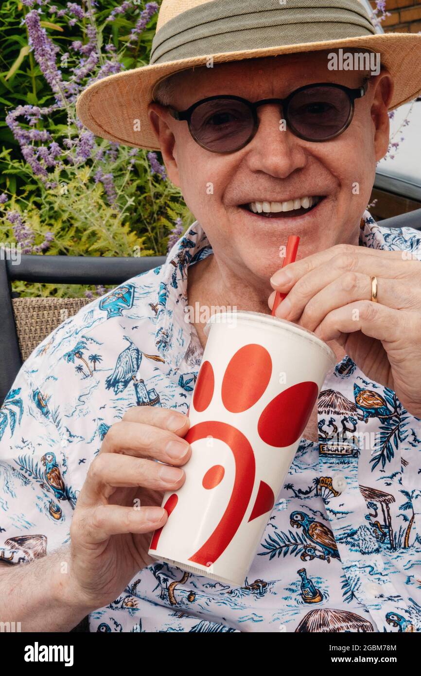 Chick-fil-A ist ein beliebtes amerikanisches Fast-Food-Chicken-Restaurant in den Vereinigten Staaten Stockfoto