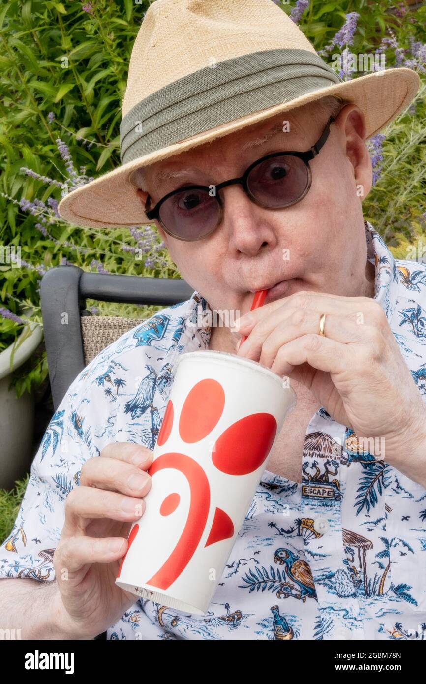 Chick-fil-A ist ein beliebtes amerikanisches Fast-Food-Chicken-Restaurant in den Vereinigten Staaten Stockfoto