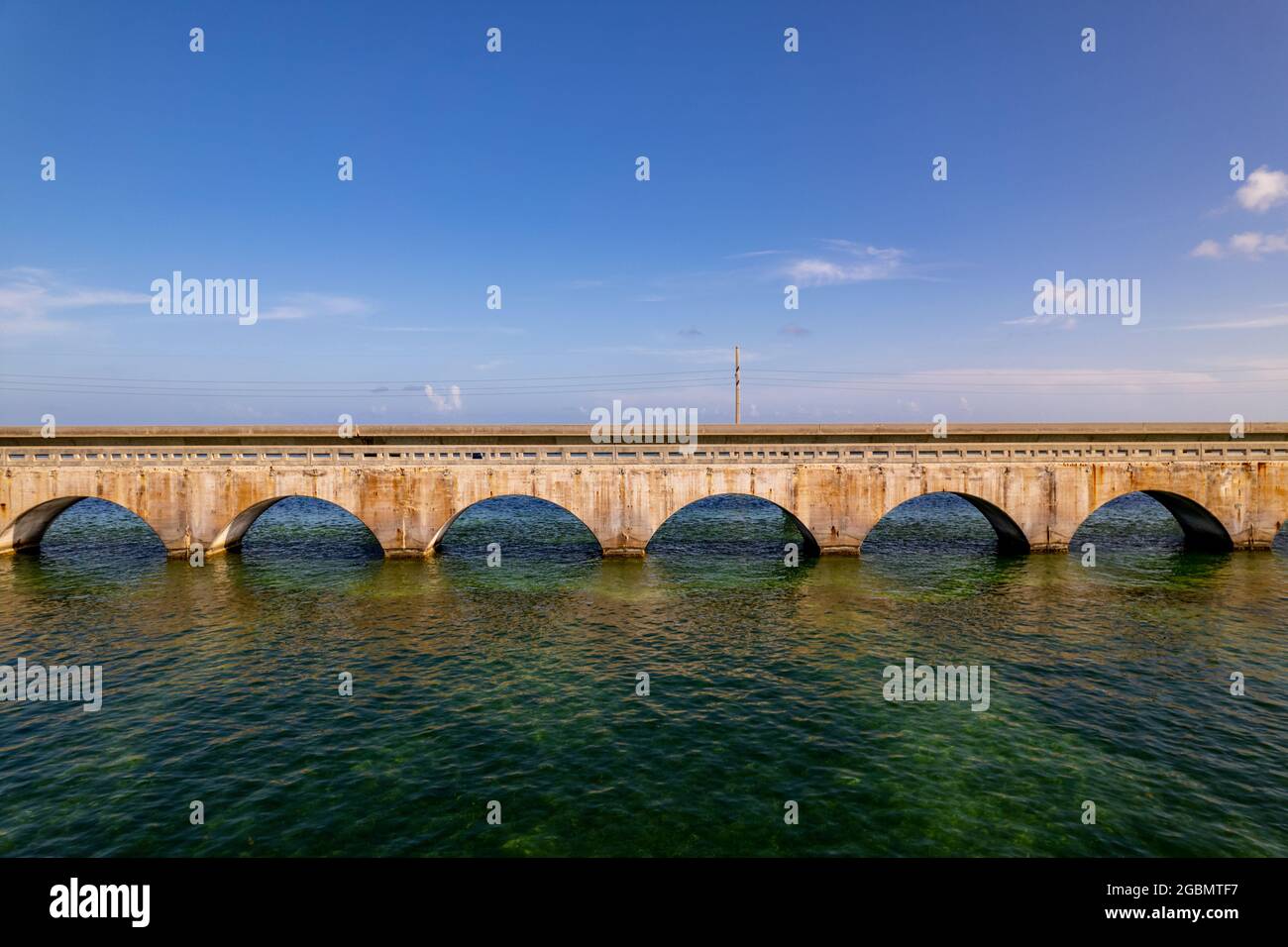 Seven Mile Bridge Florida USA Stockfoto