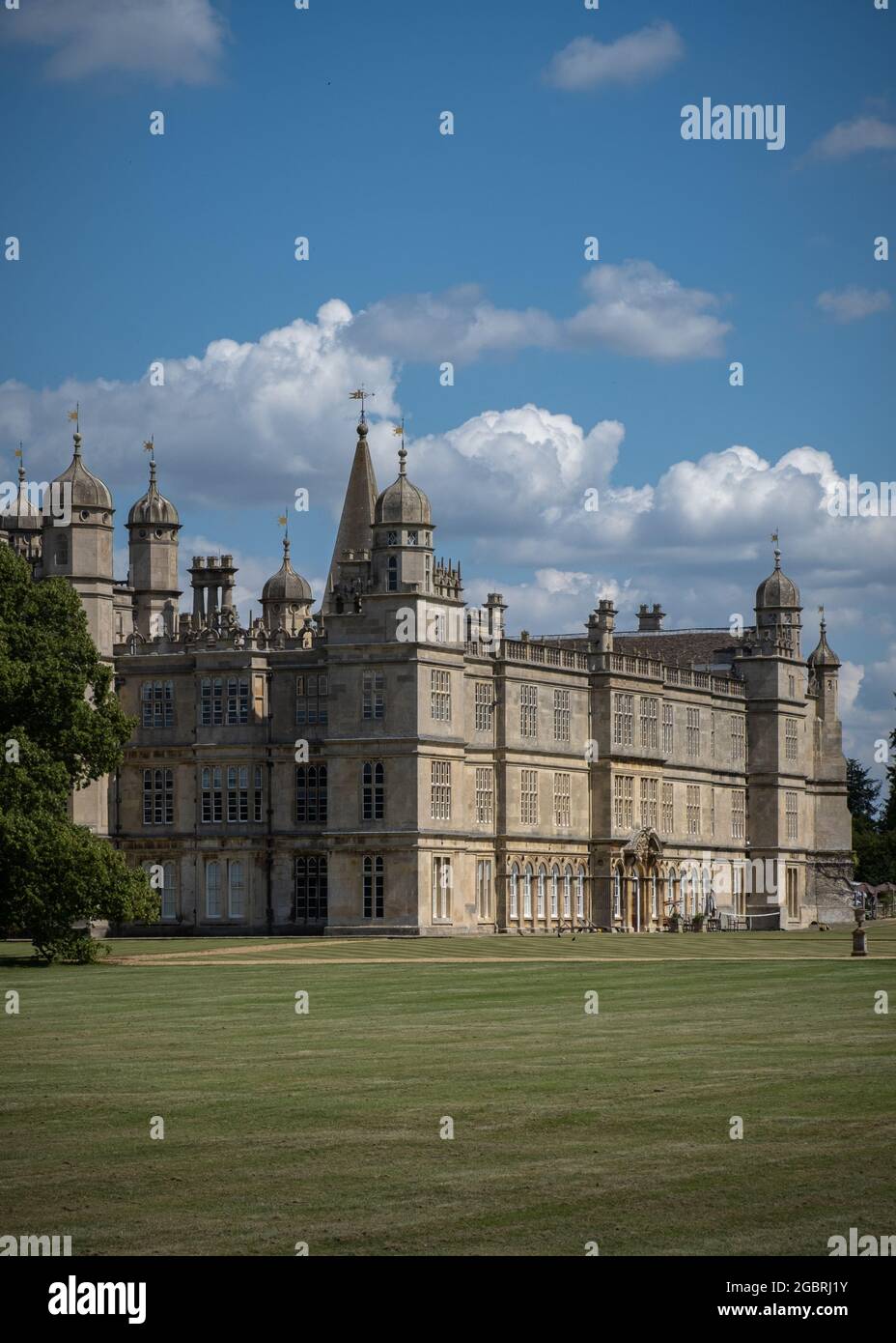 Burghley House, Elizabethan Landhaus in Stamford, Lincolnshire, England, Großbritannien Stockfoto