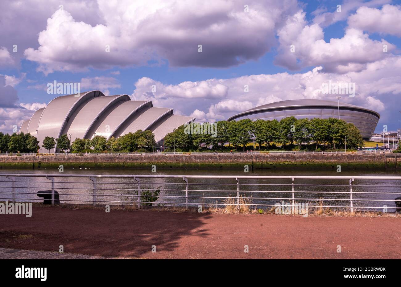 Blick auf die SEC Armadillo und die SSE Hydro, Glasgow Stockfoto