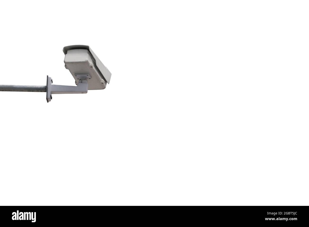 CCTV-Kamera-Tool auf weißem Hintergrund isoliert und haben Beschneidungspfade, Ausrüstung für Sicherheitssysteme. Stockfoto