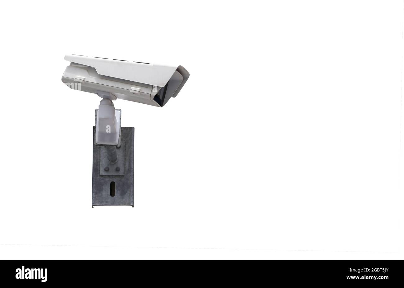 CCTV-Kamera-Tool auf weißem Hintergrund isoliert und haben Beschneidungspfade, Ausrüstung für Sicherheitssysteme. Stockfoto