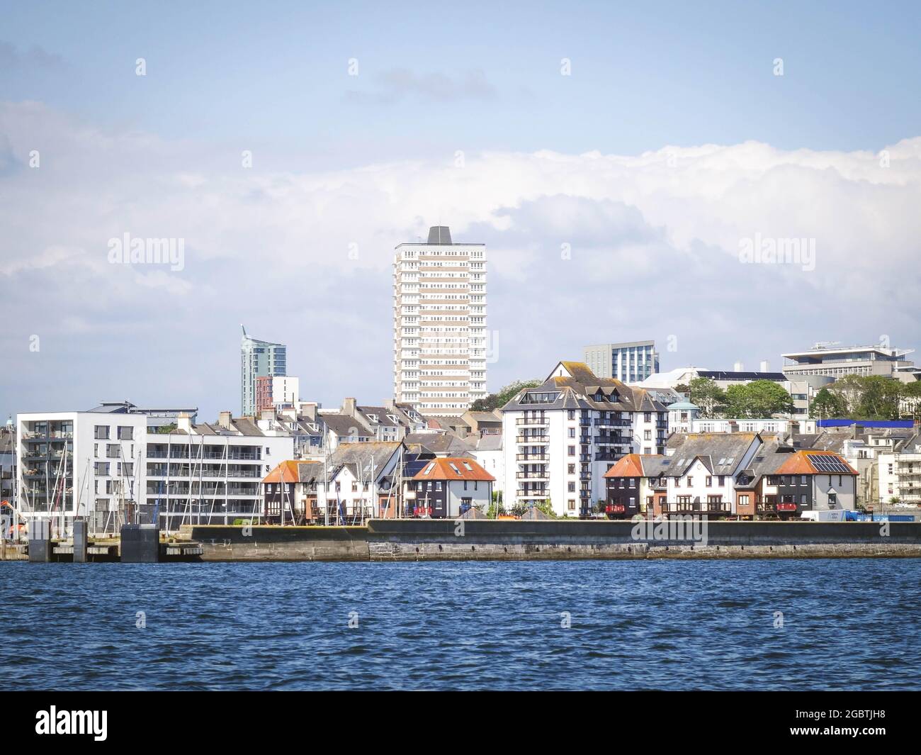 Prospect Place Housing, Plymouth Skyscraper, Devon, Großbritannien Stockfoto