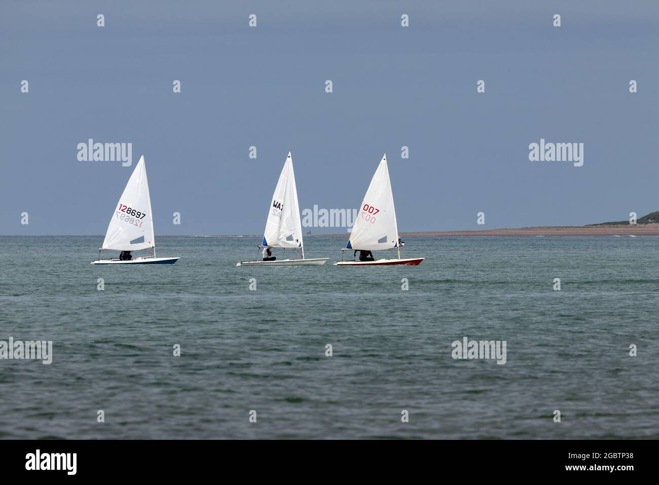 Regatta-Yacht-Rennen in North Devon Stockfoto