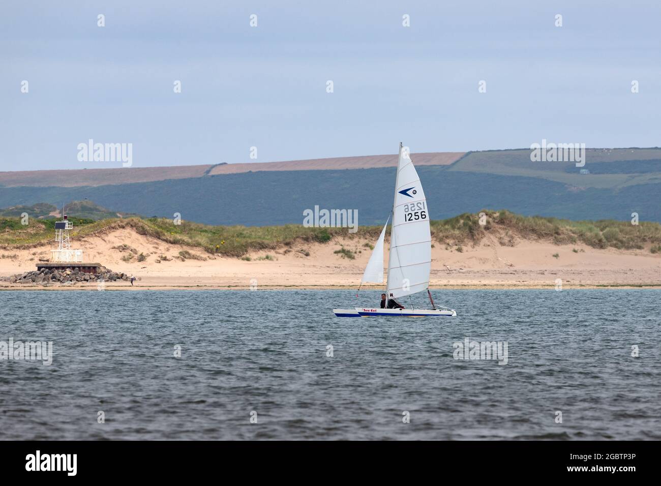 Regatta-Yacht-Rennen in North Devon Stockfoto