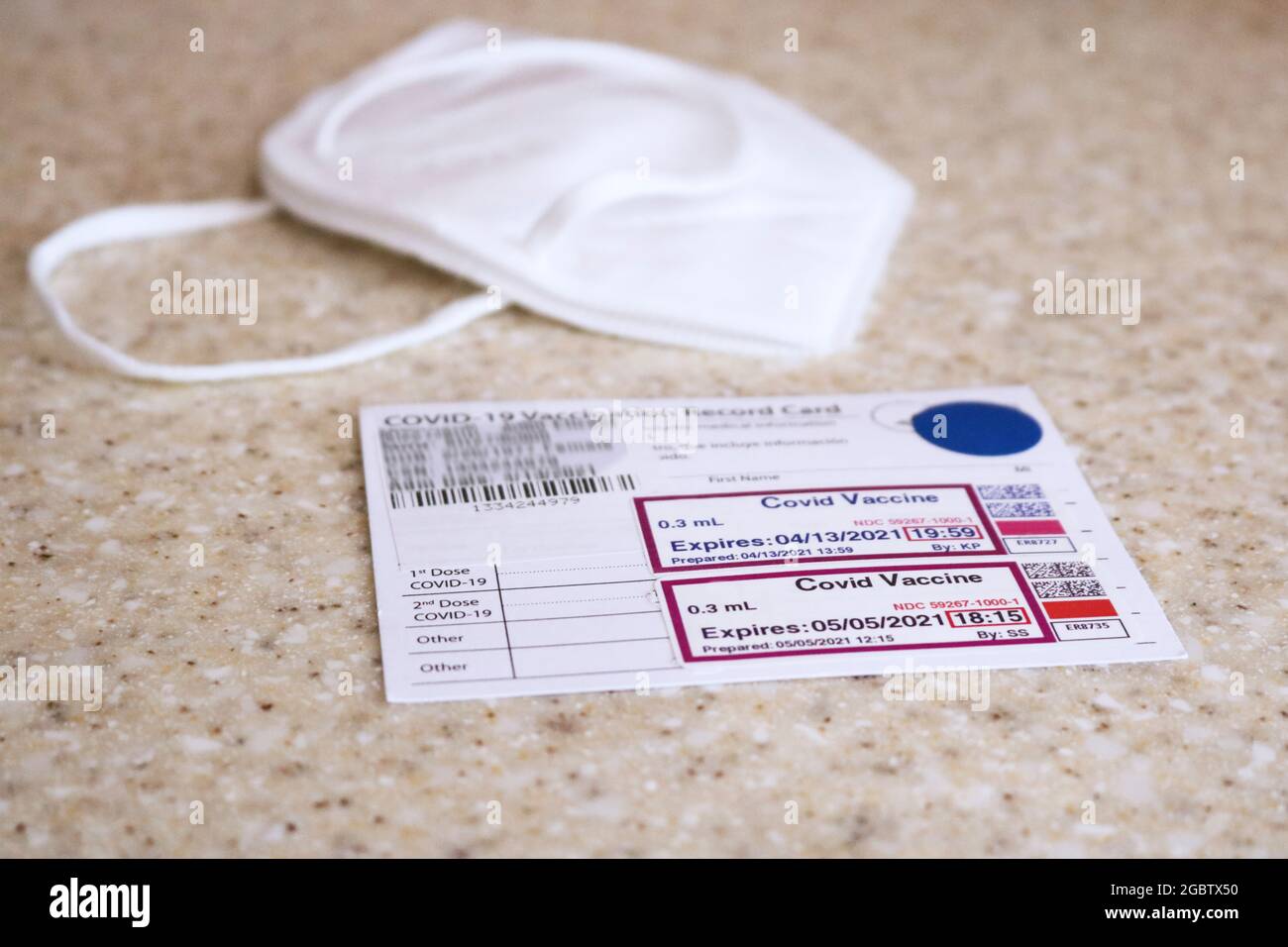 COVID-19-Impfstoffkarte. Kredit: NIAID Stockfoto