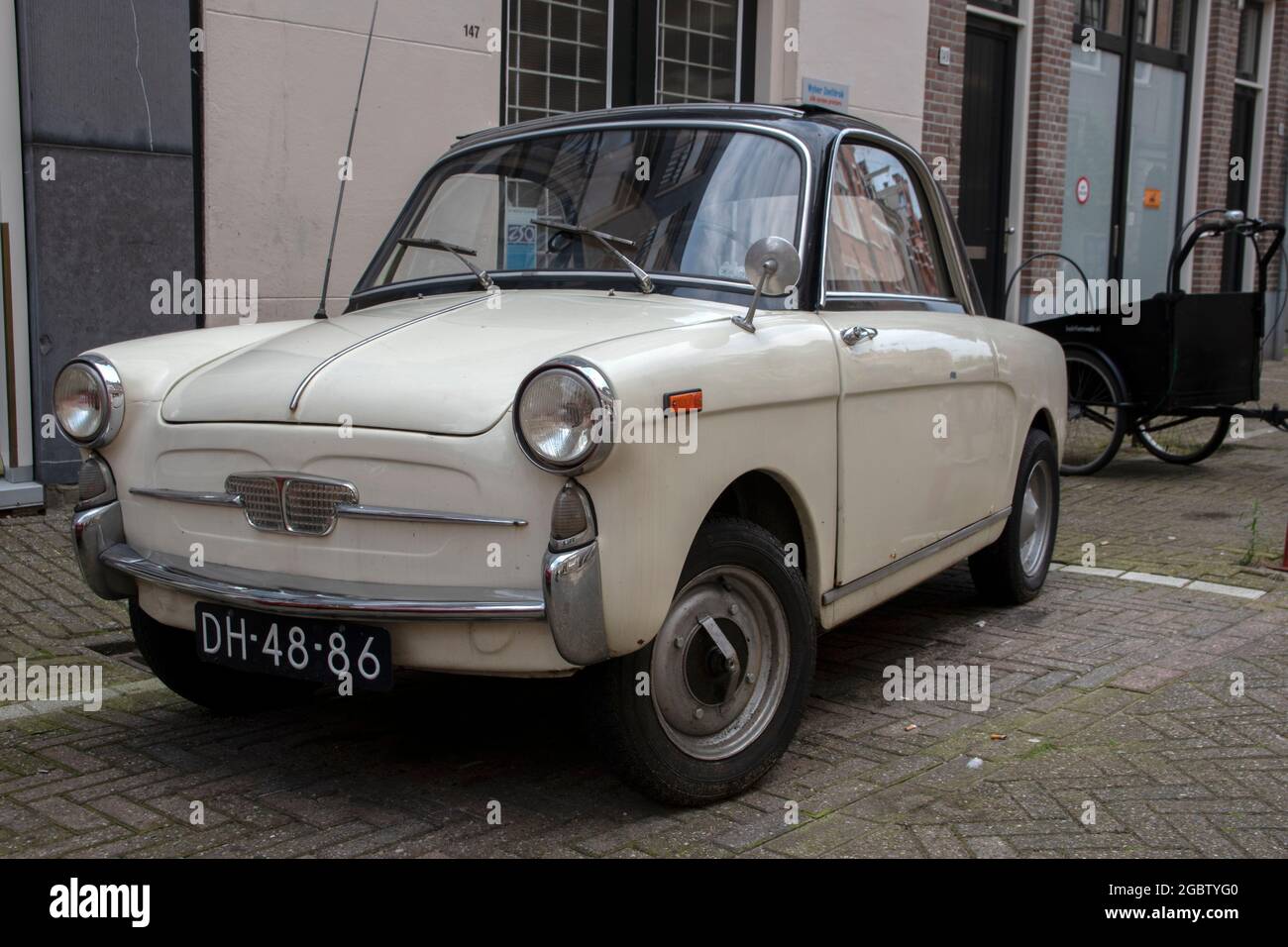 Autobianchi Bianchina Car In Amsterdam, Niederlande 5-8-2021 Stockfoto