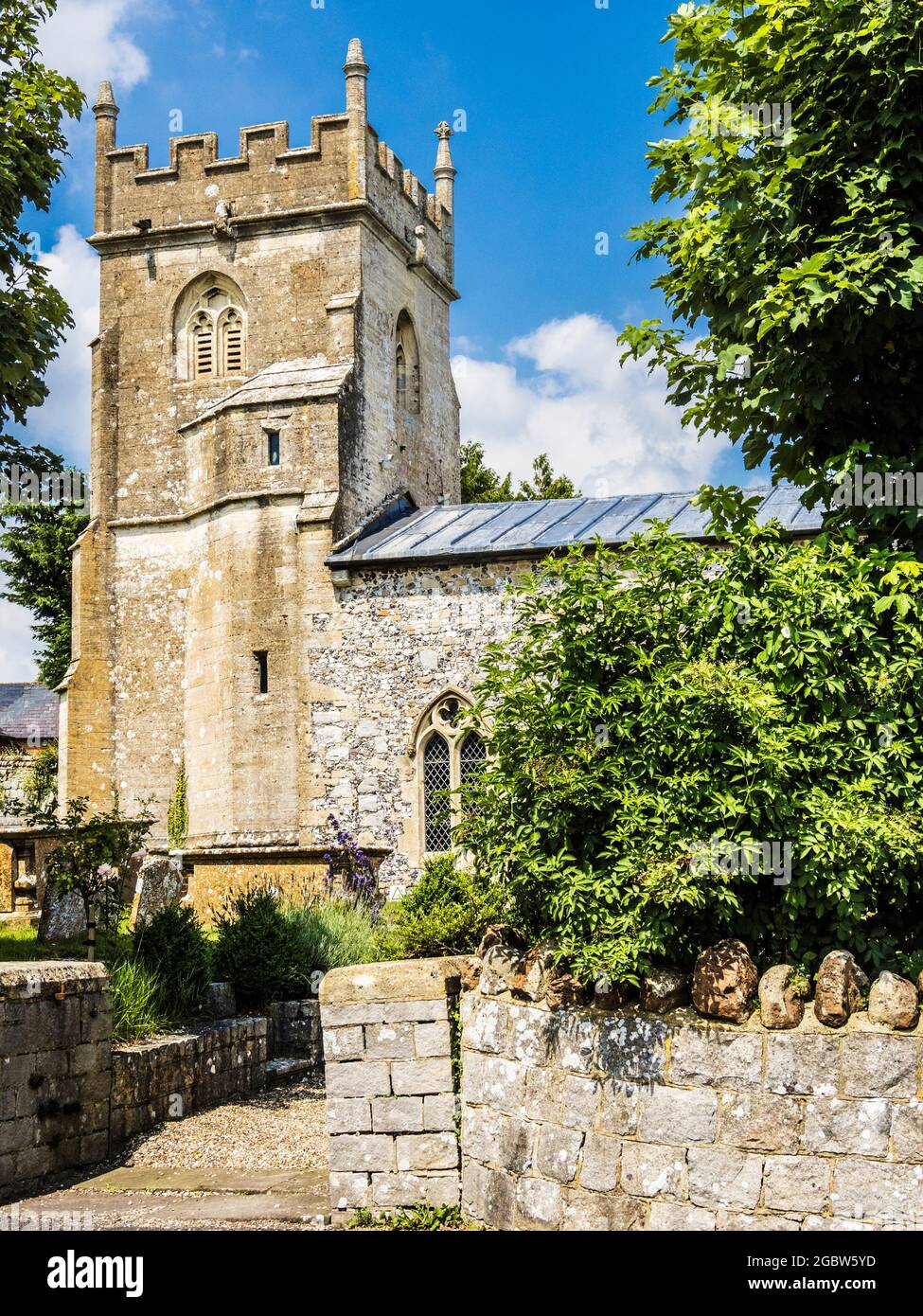 St. Nichola' Church, Fyfield, Wiltshire. Stockfoto