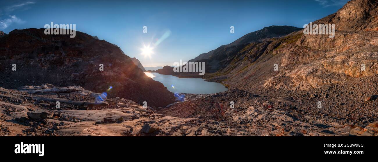 Glacier Lake in den Rocky Mountains Stockfoto