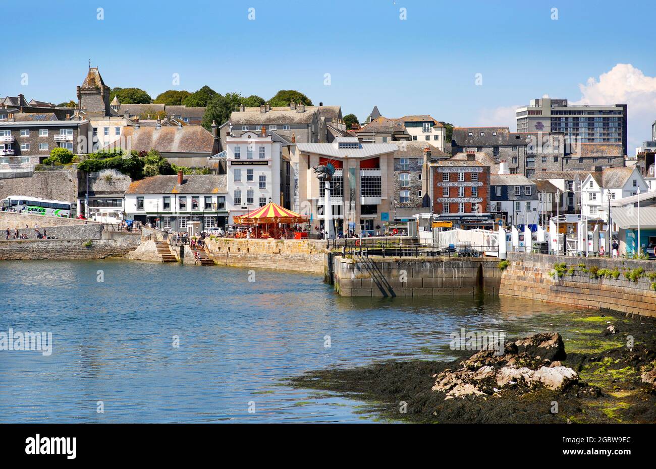 Der Barbican in Plymouth, Devon, Großbritannien. Stockfoto