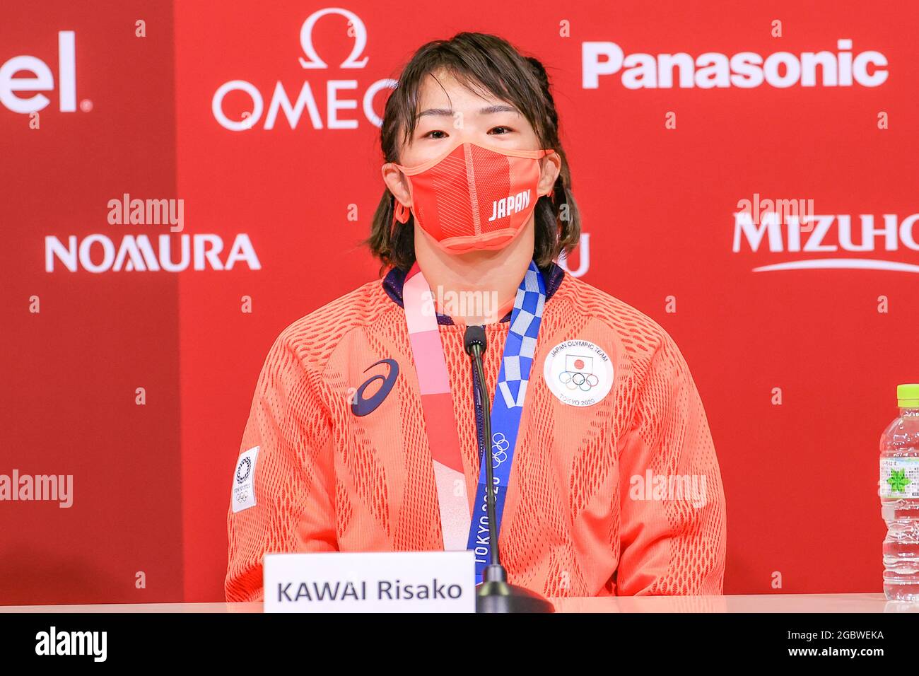 Tokio, Japan. August 2021. Risako Kawai (JPN) Wrestling: Während der Olympischen Spiele 2020 in Tokio in der Makuhari Messe Hall A in Tokio, Japan. Quelle: AFLO SPORT/Alamy Live News Stockfoto