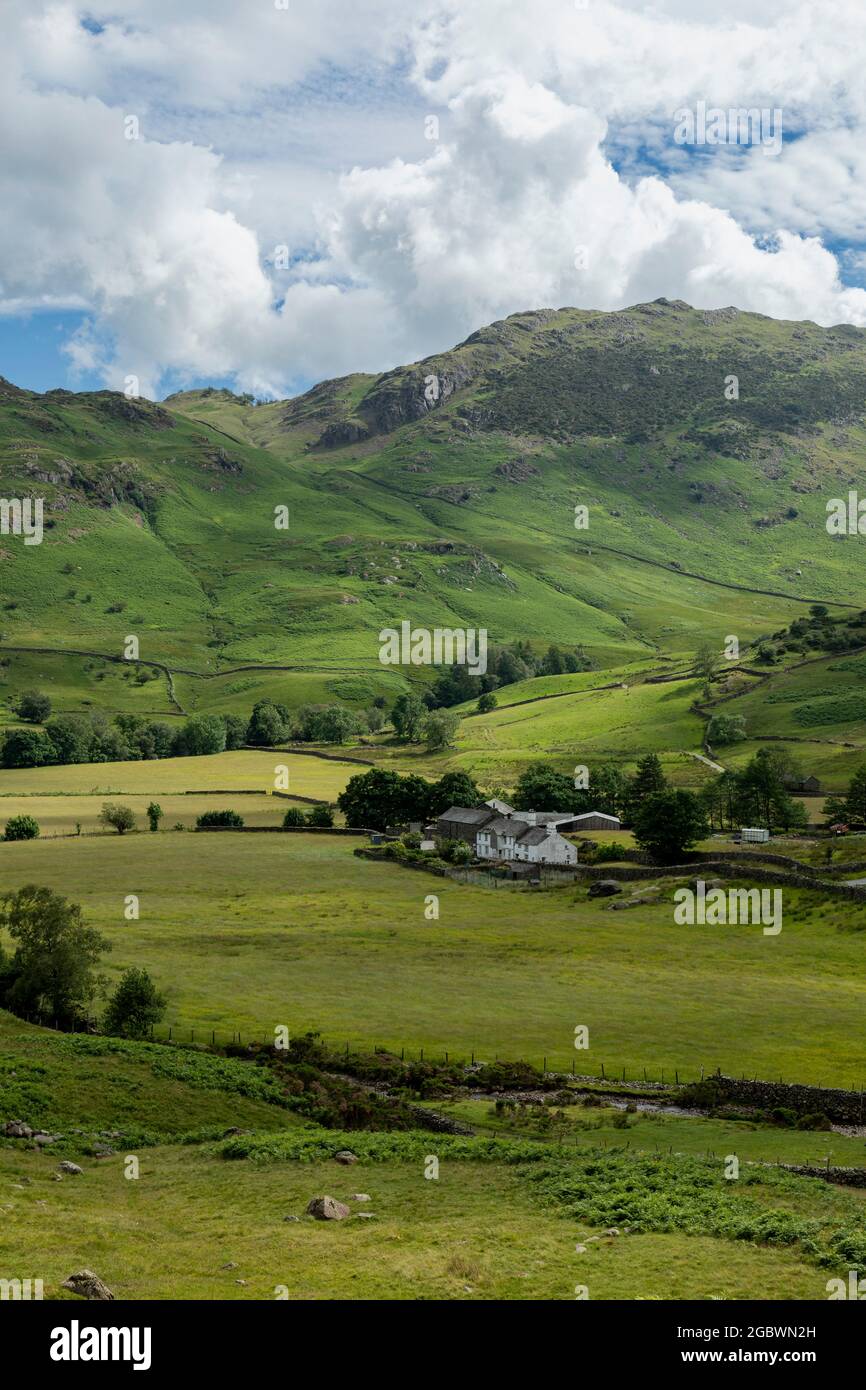 Tilberthwaite Fjälls im langdale Tal von Side Gates Seengebiet Stockfoto