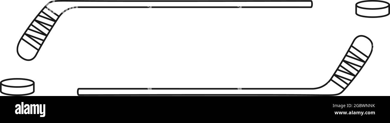 Eishockey-Namensschild oder -Aufkleber im Vektorsymbol Stock Vektor