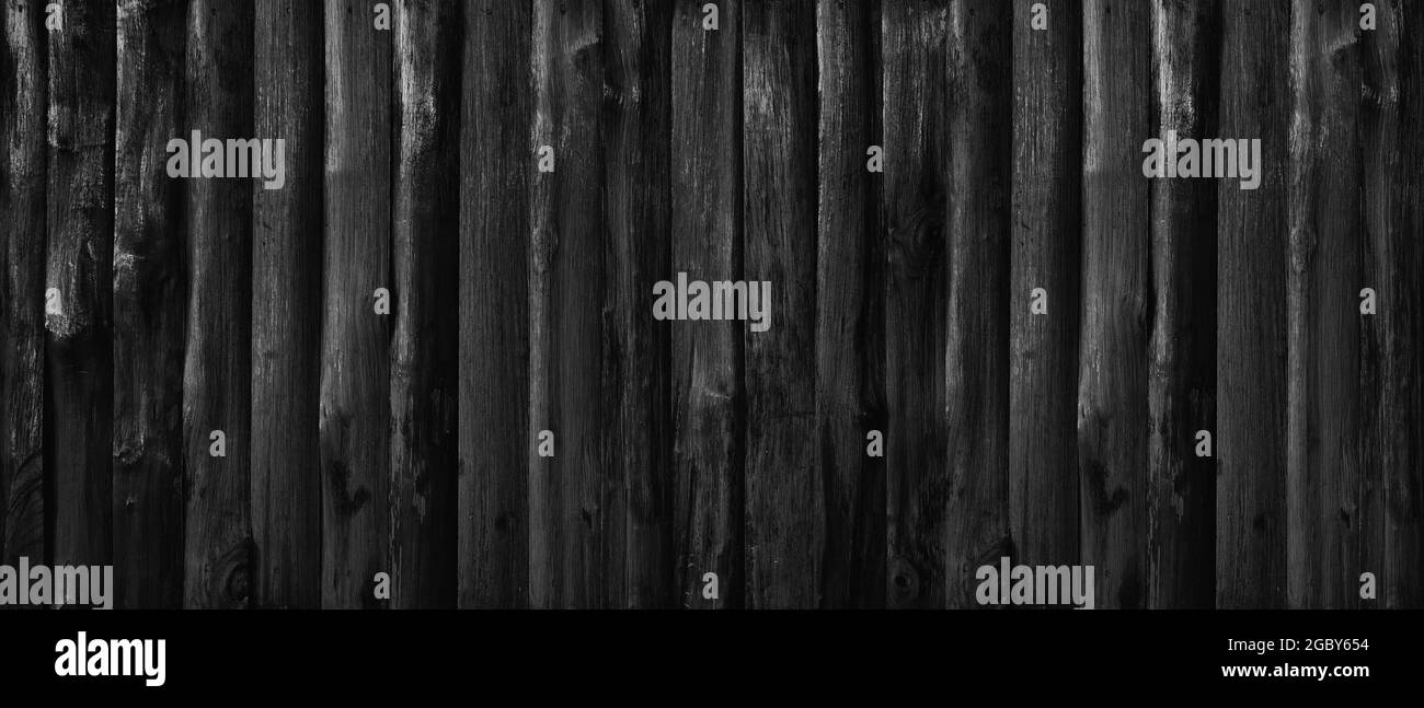 Black Wood Texture Hintergrund für den Designhintergrund in Concept Dekoobjekten. Stockfoto