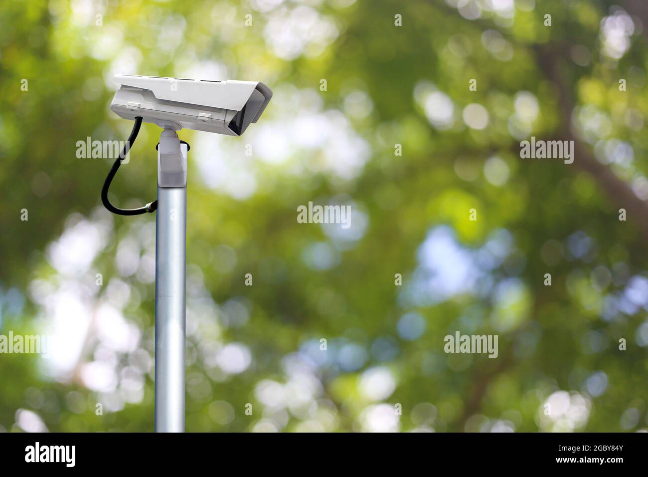 CCTV-System im Garten und haben Kopieplatz, die in Sicherheits-Tools für Monitor. Stockfoto