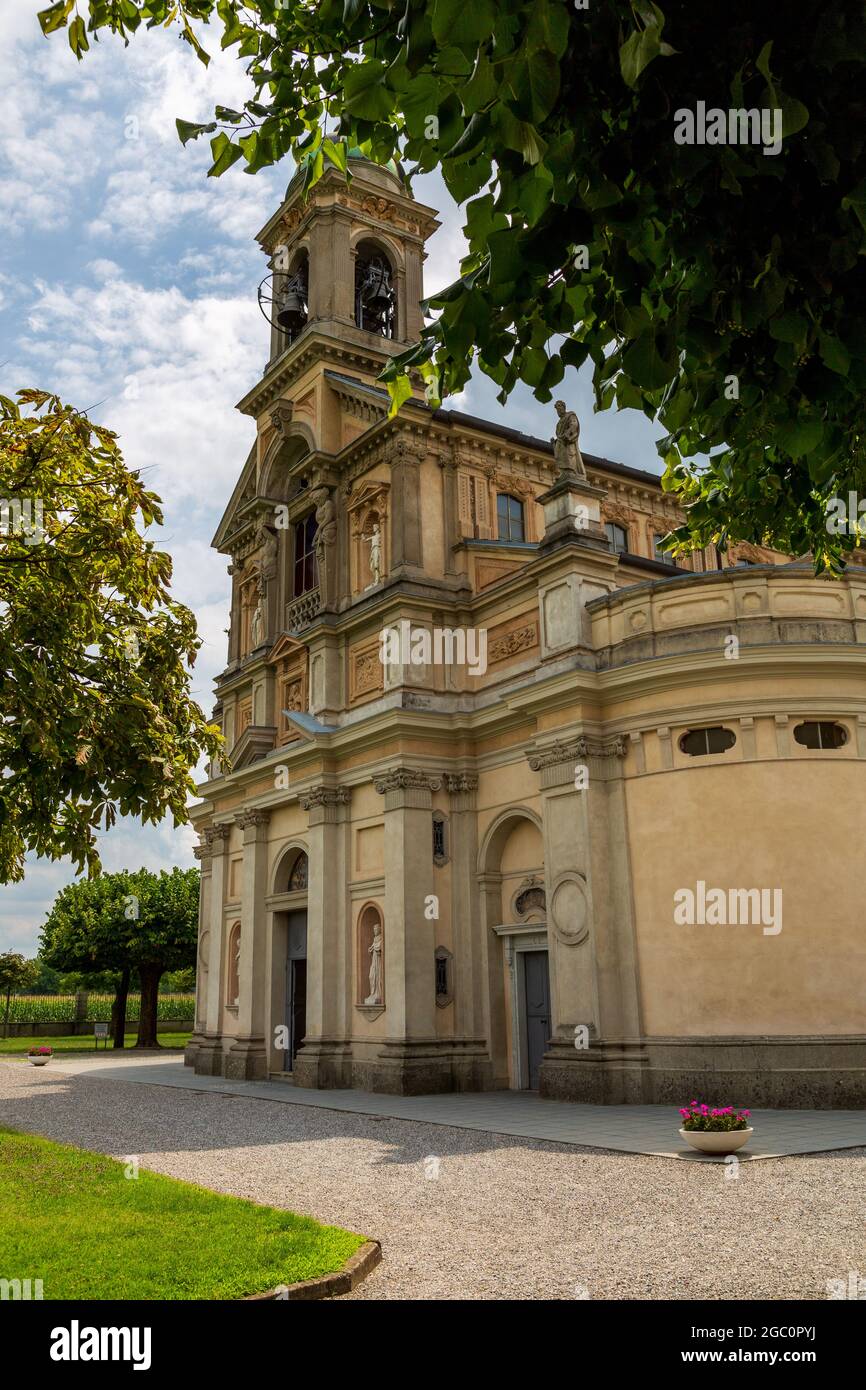 Altes Heiligtum der Madonna Dei Campi in Stezzano , Provinz Bergamo , Italien Stockfoto