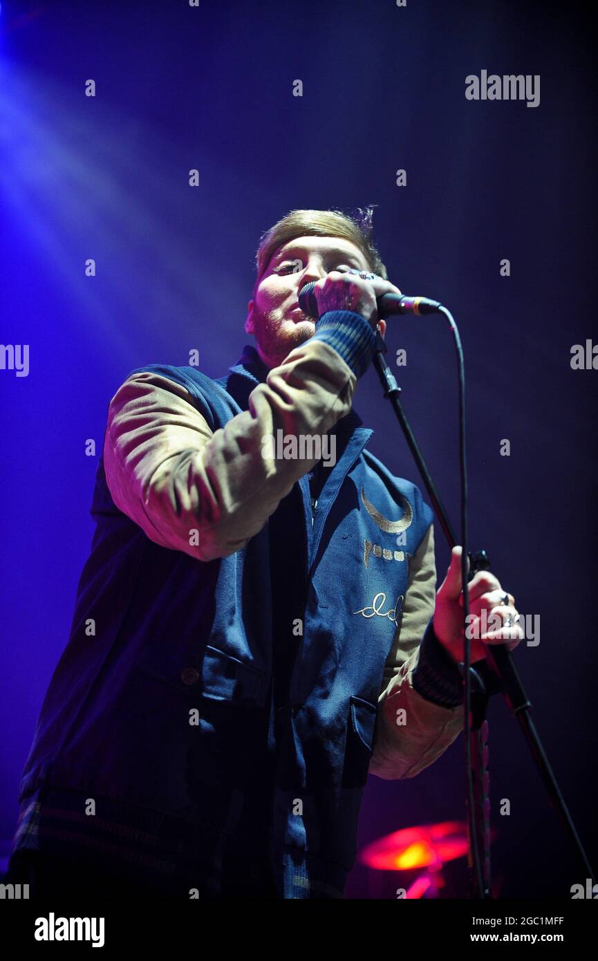 James Arthur beim Auftritt im Rathaus von Sheffield Stockfoto