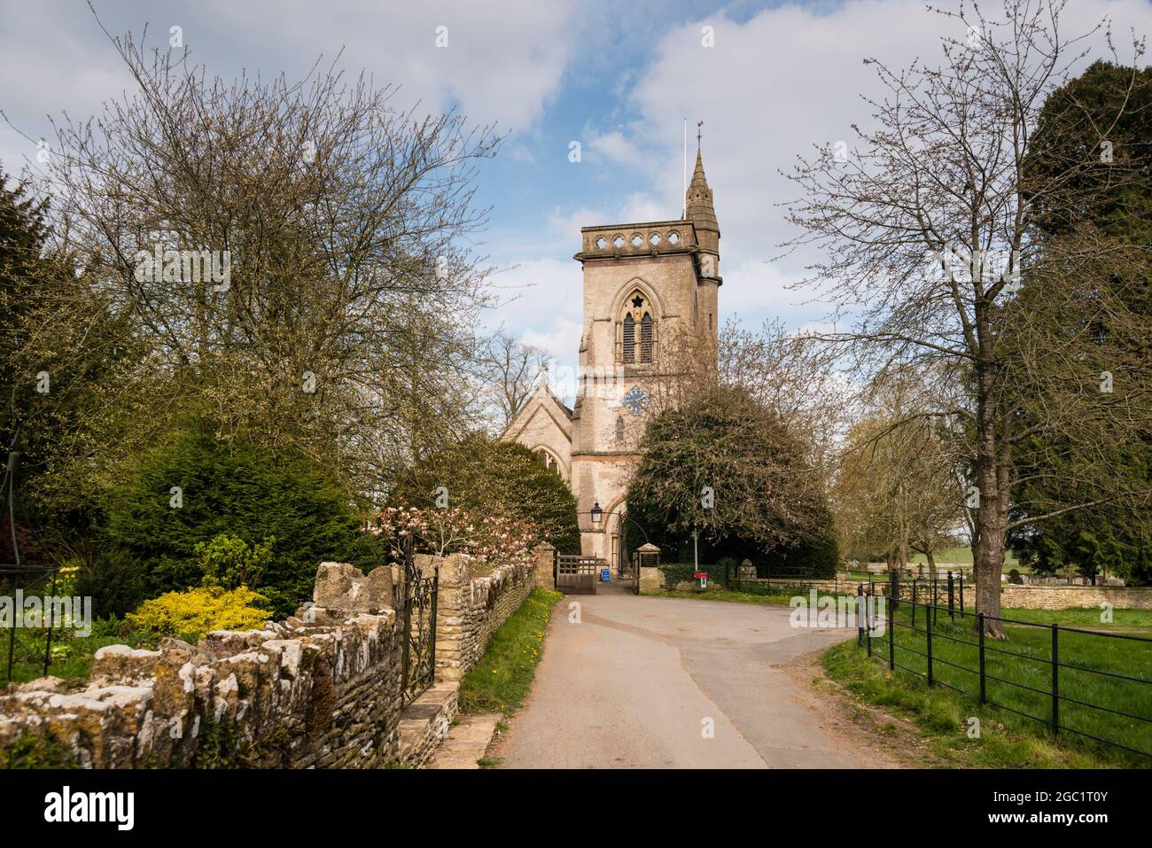 St. John the Baptist, Shipton Moyne, Gloucestershire, Großbritannien Stockfoto