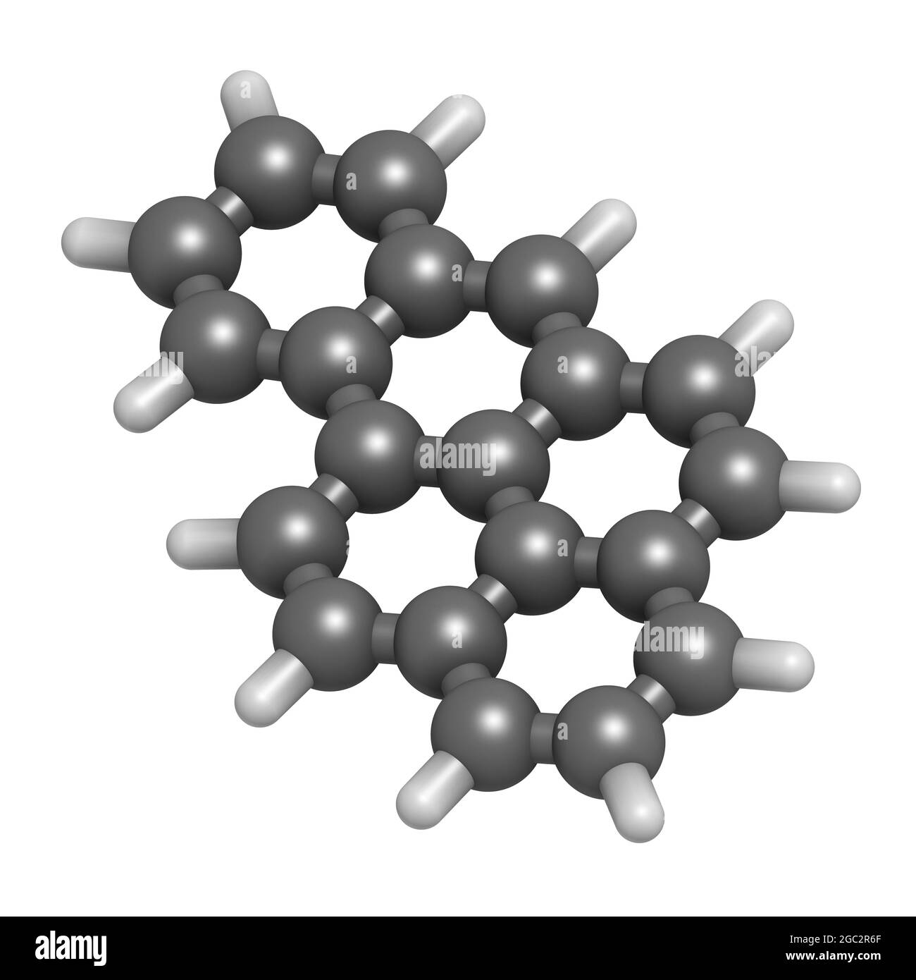 Benzo-a-pyren (BaP), polyzyklisches aromatisches Kohlenwasserstoffmolekül. 3 Stockfoto