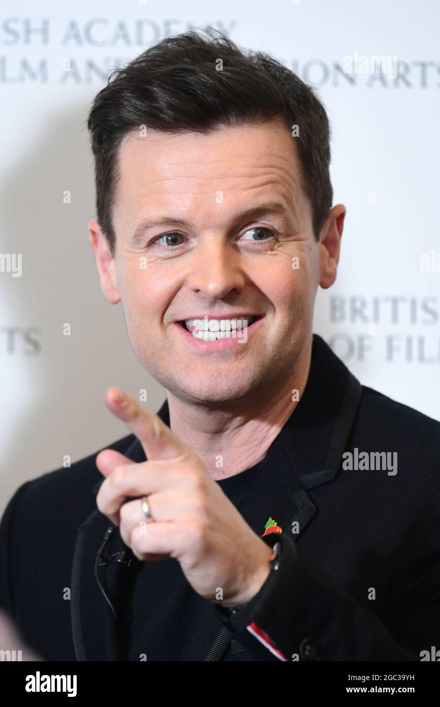 Aktenfoto vom 5/1/2019 von Declan Donnelly. Ein angeblicher Ring von Dieben aus Luxusautos, zu deren Opfern angeblich Donnelly gehört haben soll, ist am Freitag beim Londoner Kingston Crown Court erschienen. Der schwarze Range Rover des 45-jährigen TV-Stars soll zwischen Januar und Juni dieses Jahres unter den hochwertigen Fahrzeugen der Gruppe im Wert von rund £750,000 liegen. Ausgabedatum: Freitag, 6. August 2021. Stockfoto