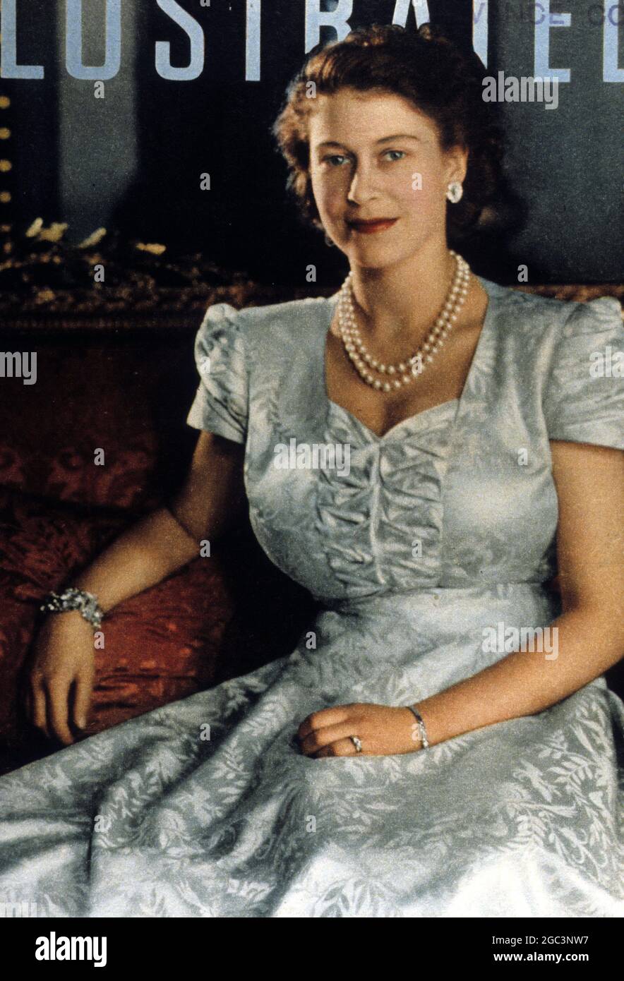 Cover des Illustrierten Magazins mit Prinzessin Elizabeth . 4 Dezember 1948 Stockfoto