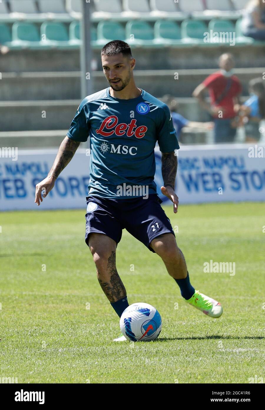 Matteo Politano während des SSC Napoli Trainingslagers in Castel di Sangro Italien Stockfoto