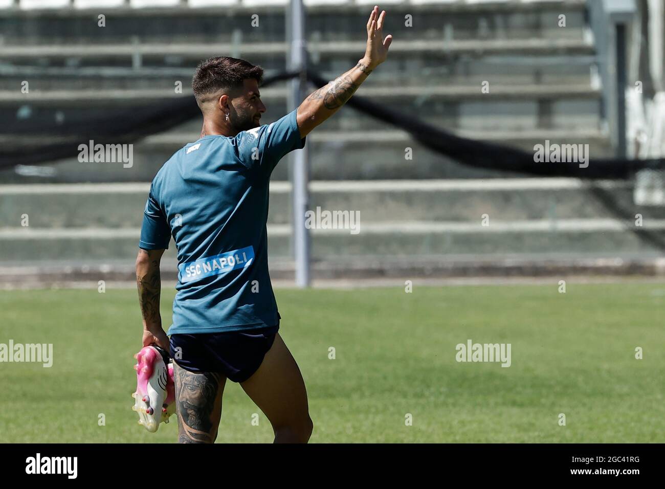 Lorenzo Insigne während des SSC Napoli Trainingslagers in Castel di Sangro Italien Stockfoto