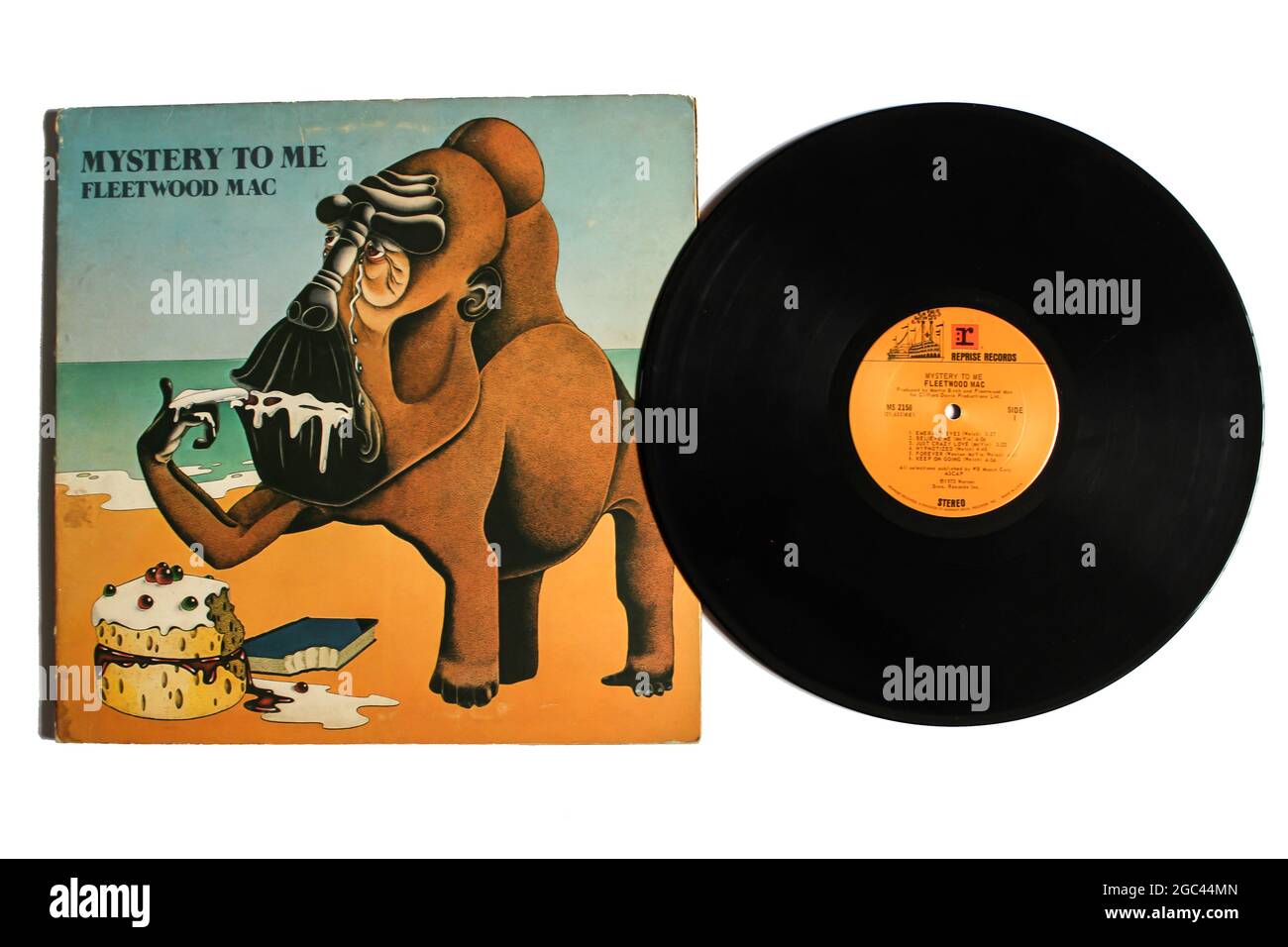 Rock- und Soft-Rock-Band, Fleetwood Mac-Musikalbum auf Vinyl-Schallplatte. Titel: Mystery to Me Album Cover Stockfoto