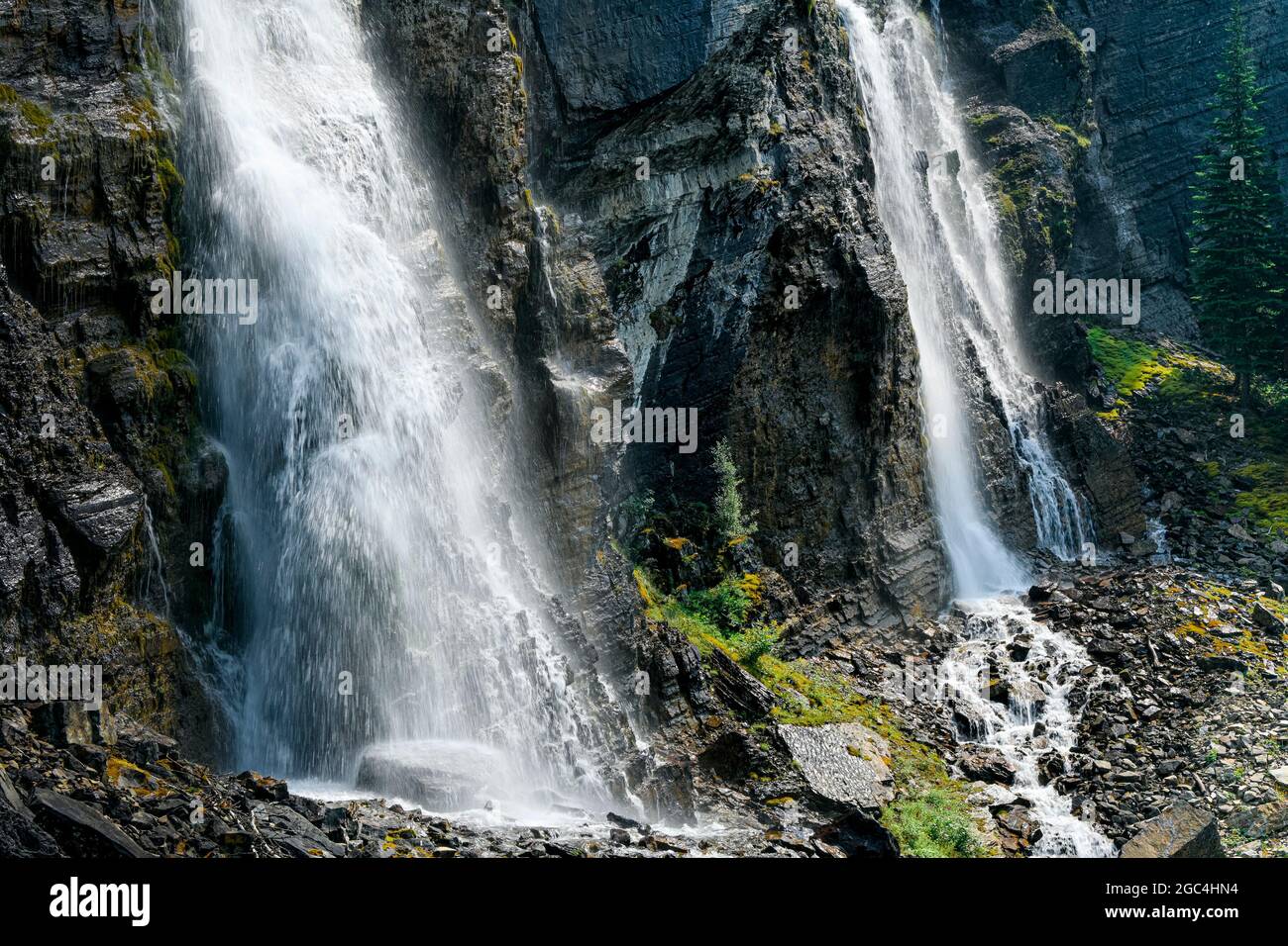 Seven Veils Falls, Lake O' Hara, Yoho National Park, British Columbia, Kanada Stockfoto