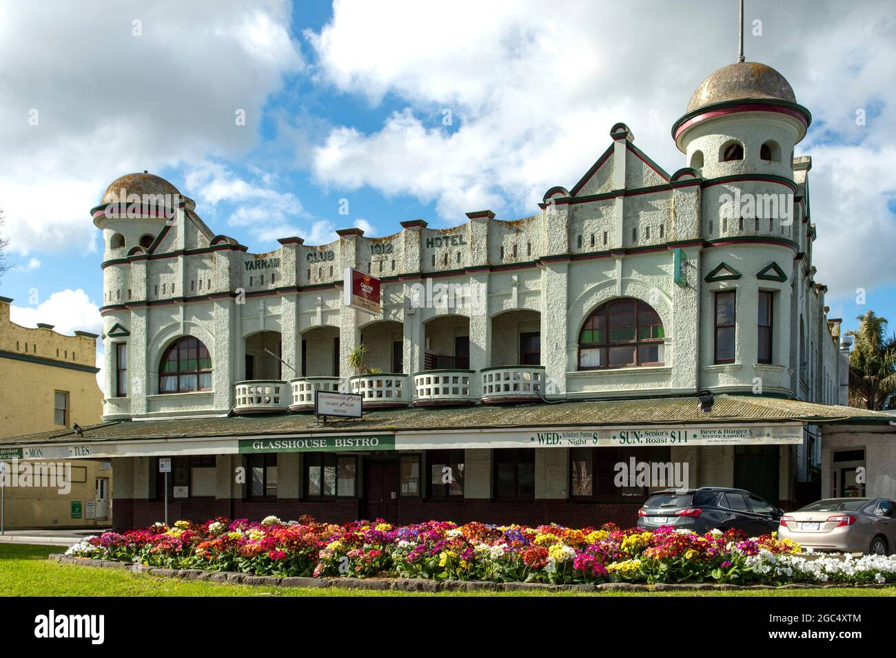 The Old Yarram Club Hotel, Yarram, Victoria, Australien Stockfoto