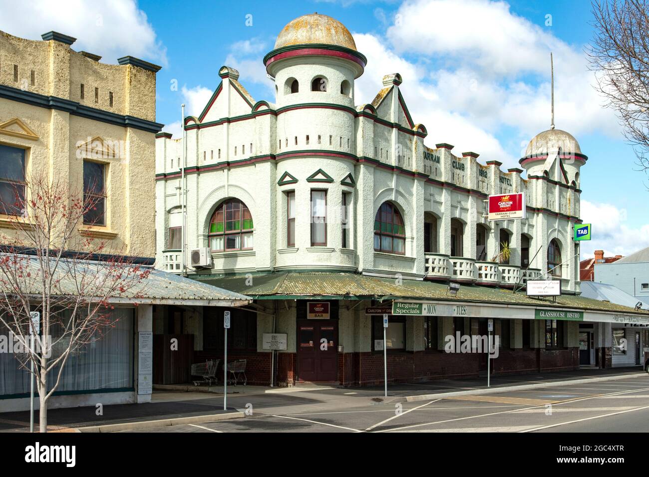 The Old Yarram Club Hotel, Yarram, Victoria, Australien Stockfoto