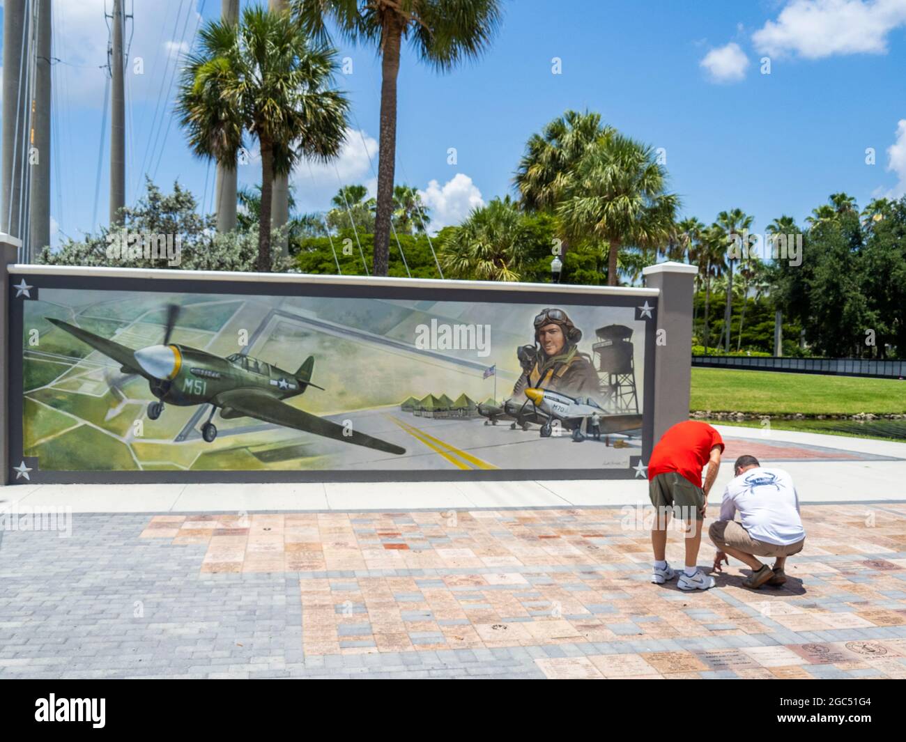Das Vietnam Veterans Memorial in Punta Gorda, Florida, USA Stockfoto