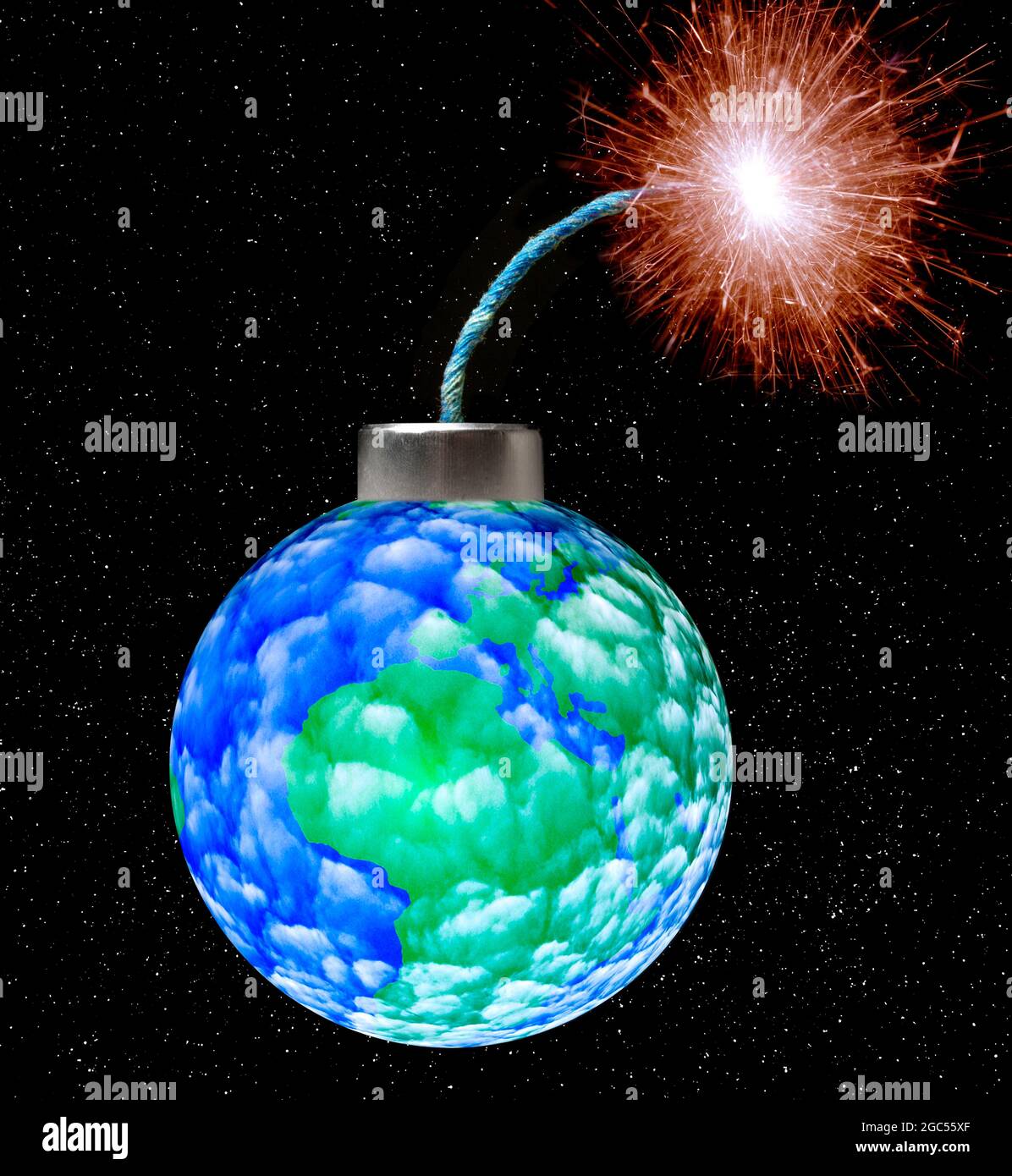 Klimakrise, konzeptionelle Illustration Stockfoto