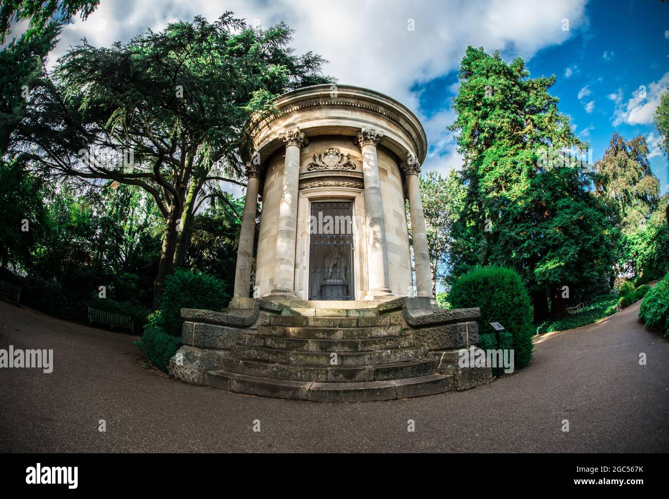 Leamington Spa Jephson Memorial, Jephson Gardens Stockfoto