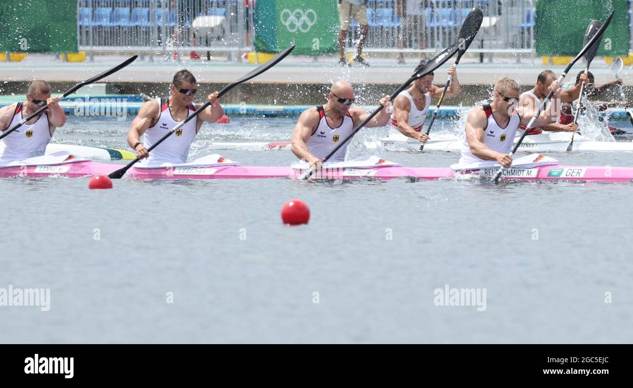 Olympische Spiele 2020 in Tokio - Kanurennsport - Männer: K4 500 m ...