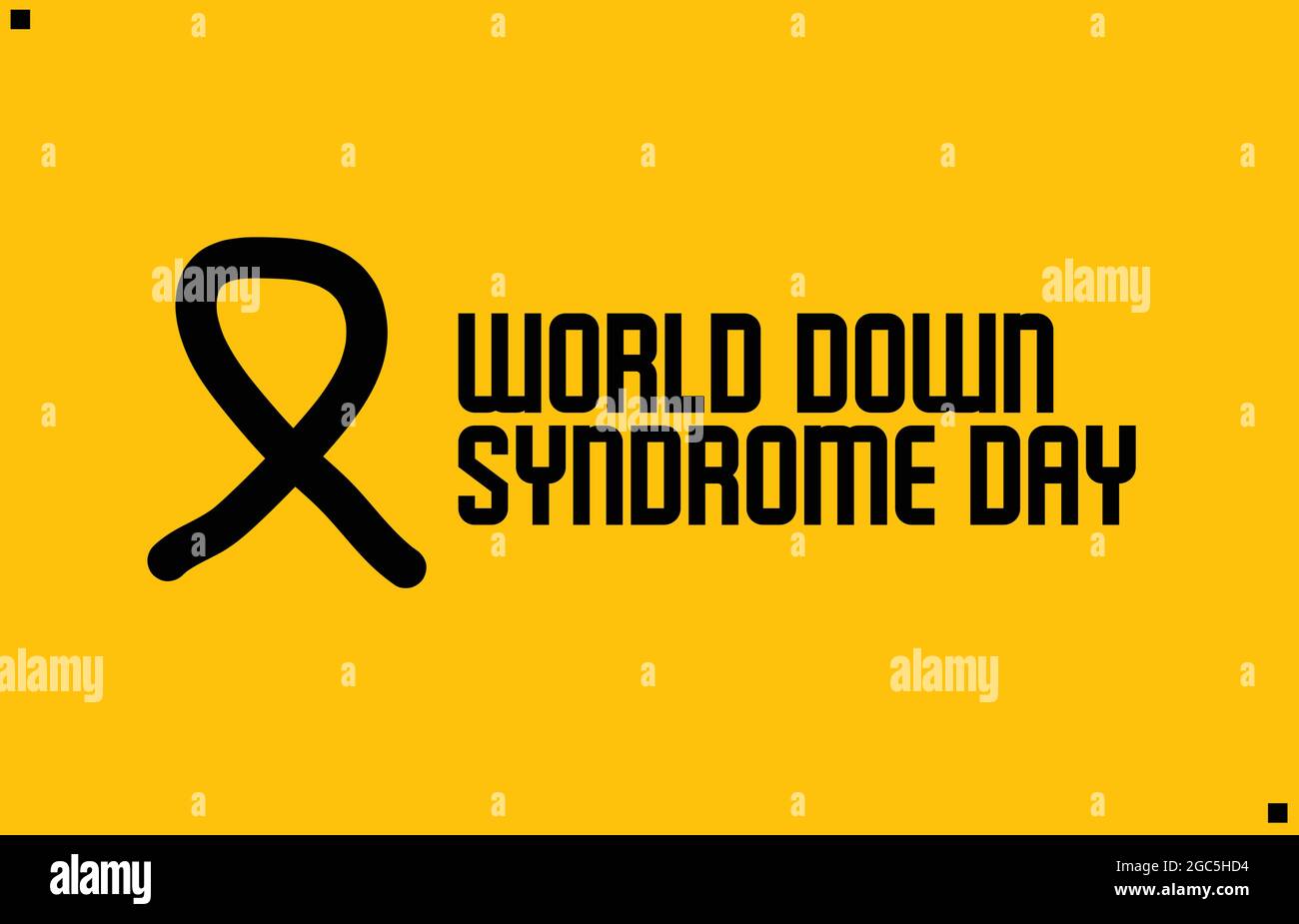 Vektorvorlage „World Down Syndrome Day“ Stock Vektor