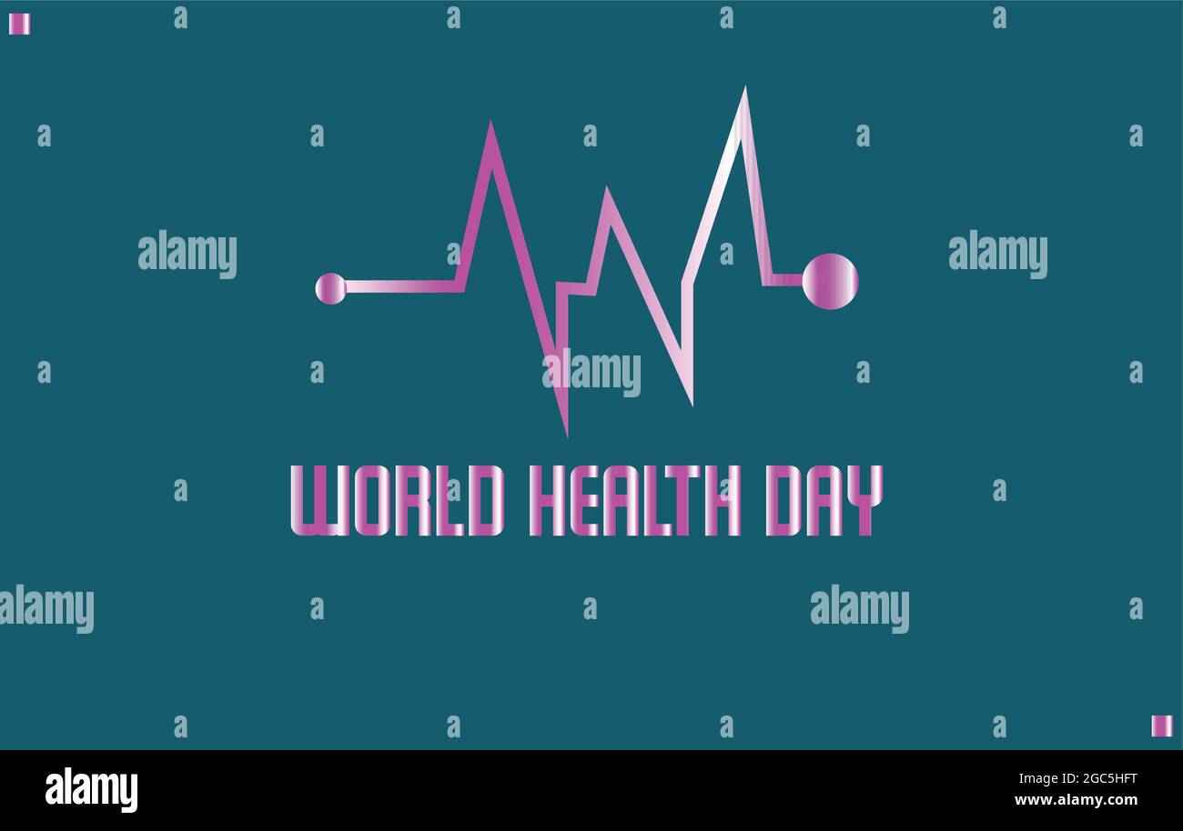 Vektorvorlage zum Weltgesundheitstag Stock Vektor
