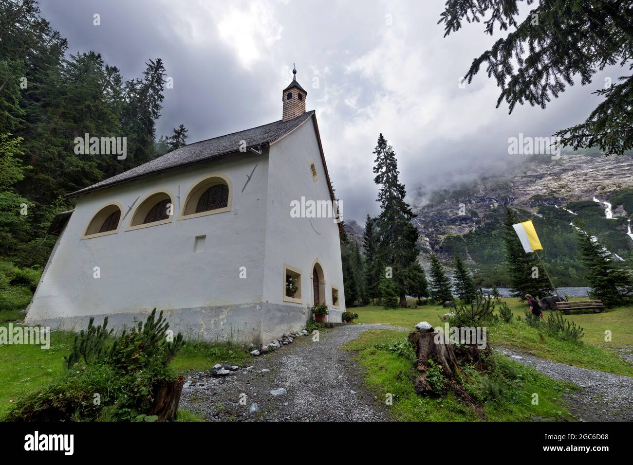 Die Kirche der 'Tre fontane', Trafoi (BZ), Südtirol, Italien Stockfoto