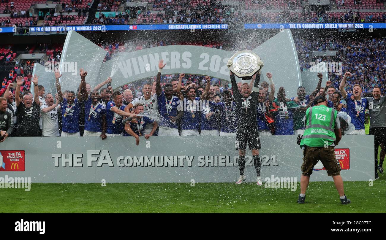 Leicester City Fa Community Shield Gewinner 2021 Stockfoto