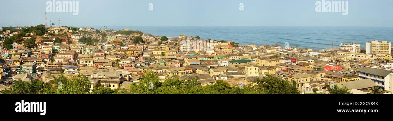 Blick auf Cape Coast, Ghana Stockfoto